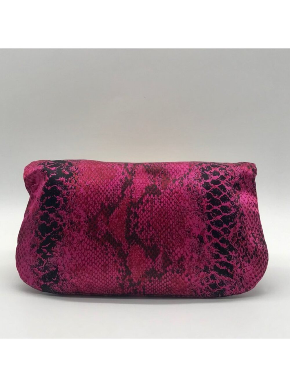 Jimmy Choo Pink Leather Python-Print Clutch - Picture 2 of 12
